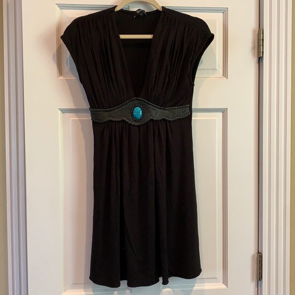 Sky Dresses & Skirts - Sky black dress with gorgeous belt detailing. Lg